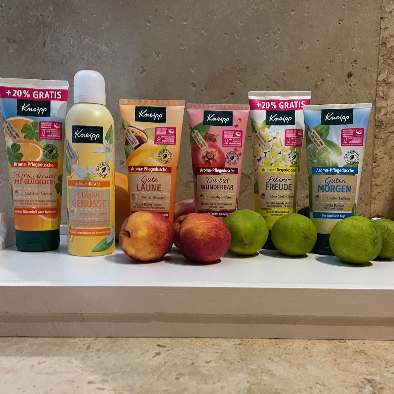 Erfrischender Vitamin-Kick unter der Dusche mit Kneipp